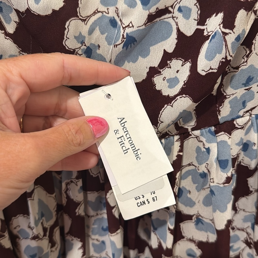 Abercrombie & Fitch NWT babydoll mini dress, XS - Picture 9 of 14